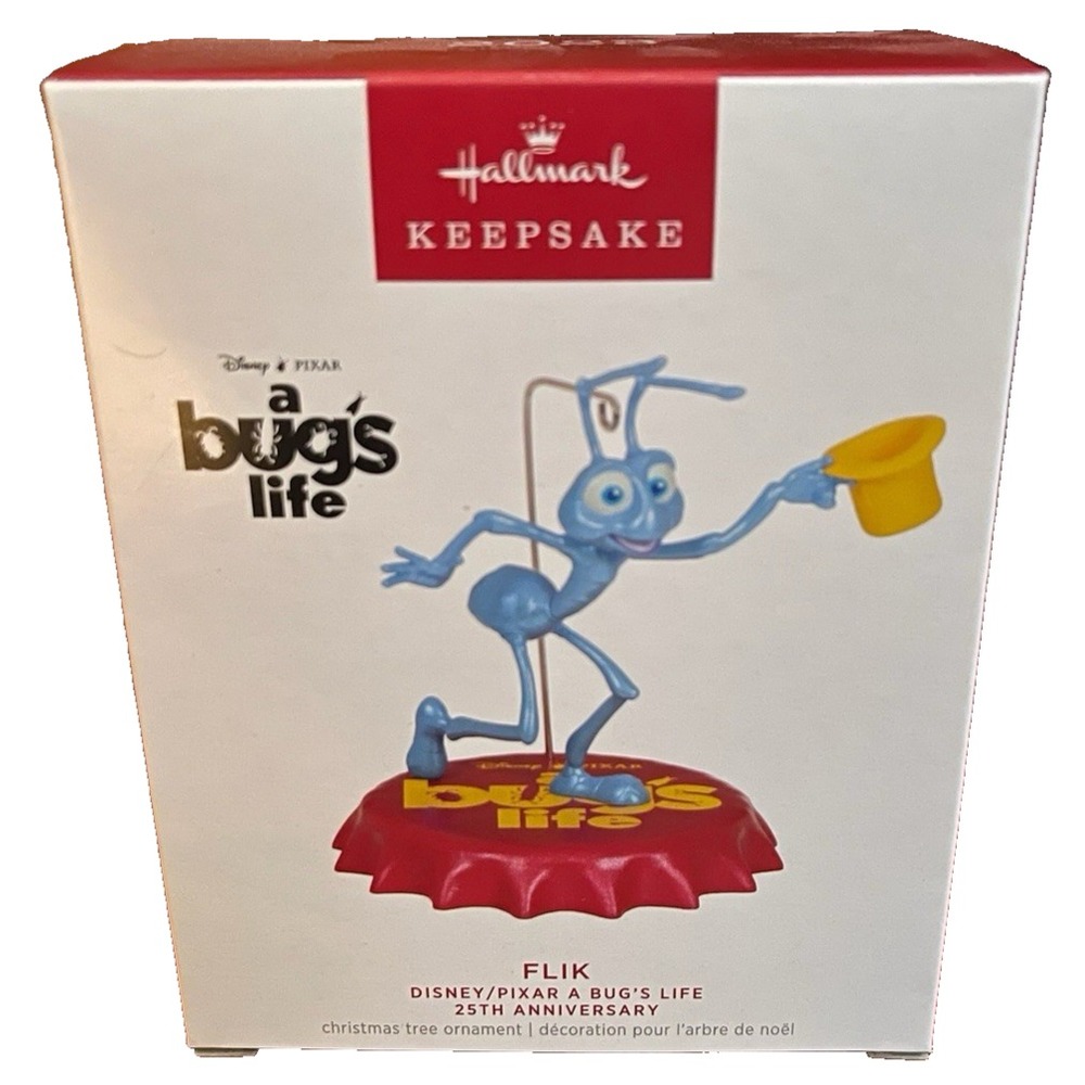 Hallmark Disney/Pixar "A Bug's‎ Life" 25th Anniversary Flik Ornament 2023 [NIB]
